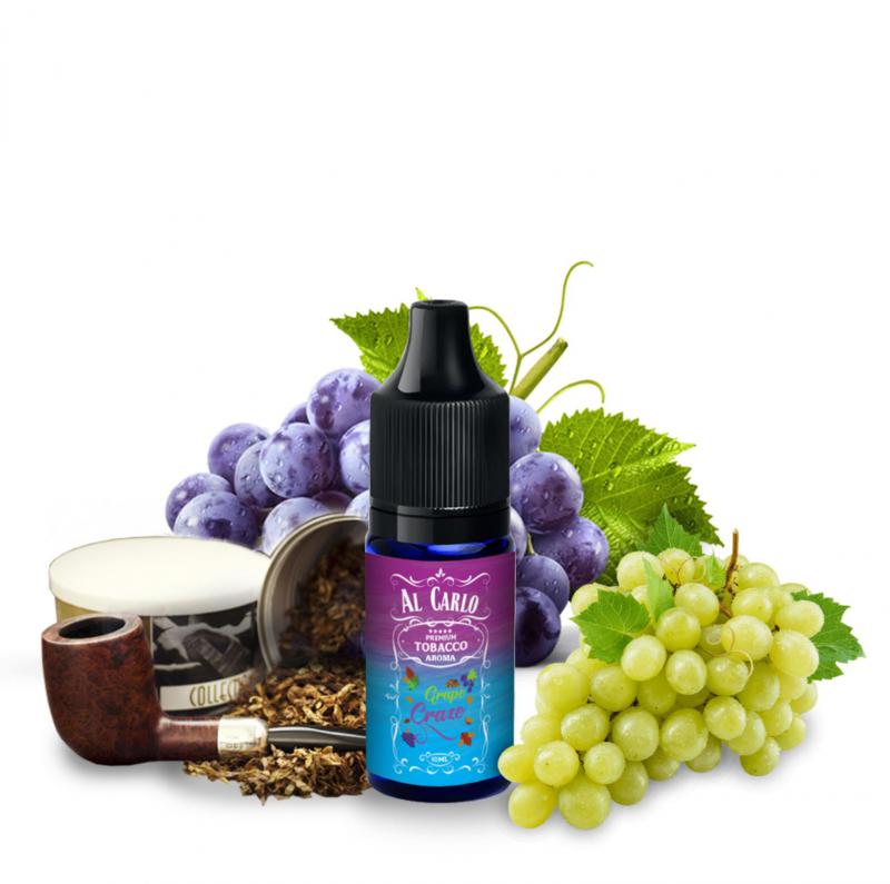 ( 447.-)     Al Carlo - Grape Craze -Fűszeres Dohány szőlő.-(10ml)