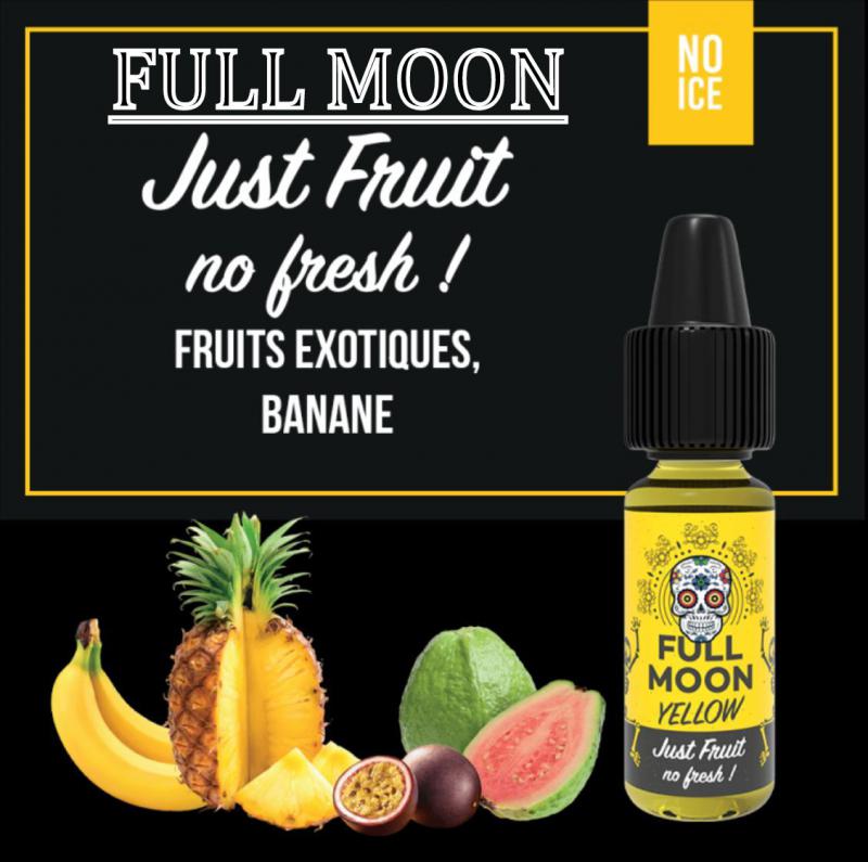 ( 460.-)  Full Moon - Just Fruit - Yellow    10ml