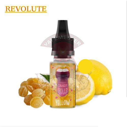 ( 493.-)  Revolute Vape or DIY -Candy Skillz Yellow  10ml