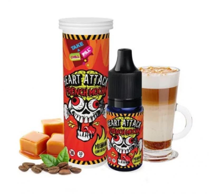 ( 510.-)  Chill Pill Heart Attack - French Mocha  10ml