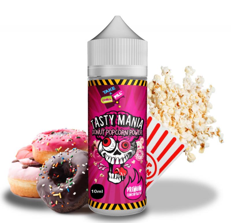 ( 525.-) Chill Pill - Tasty Mania Donut Popcorn Power  10ml