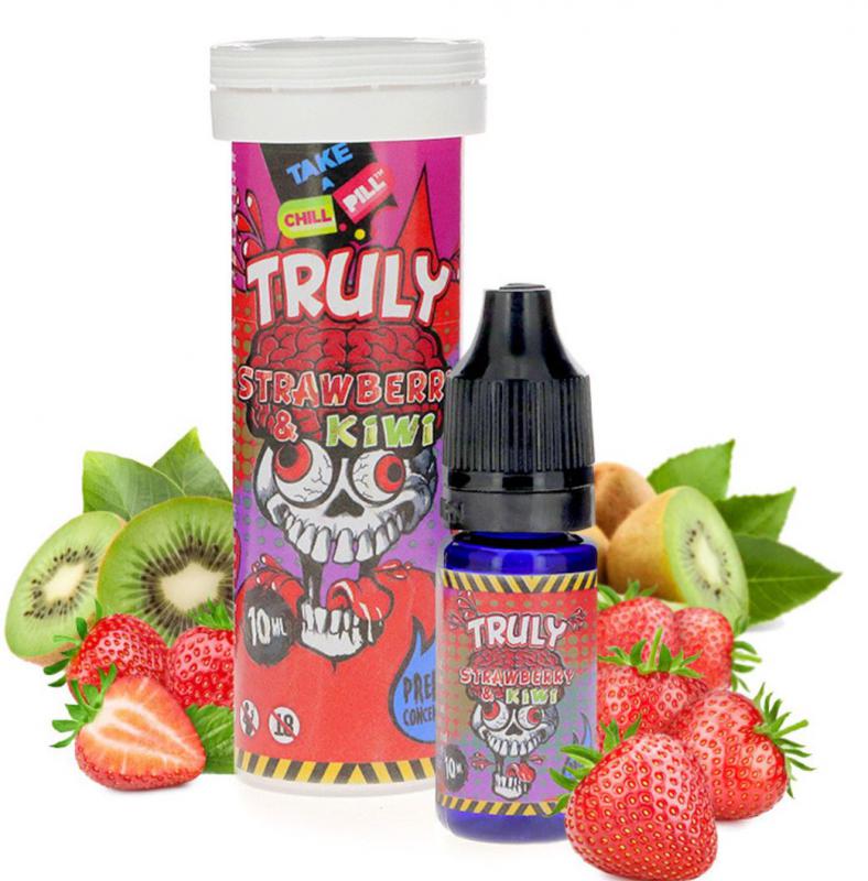 ( 537.-)  Chill Pill - Truly Strawberry Kiwi  10ml