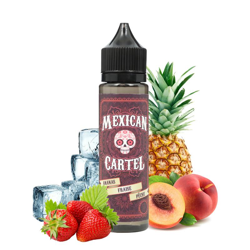 ( 551-)  Mexican Cartel - Ananas Fraise Pêche  10ml