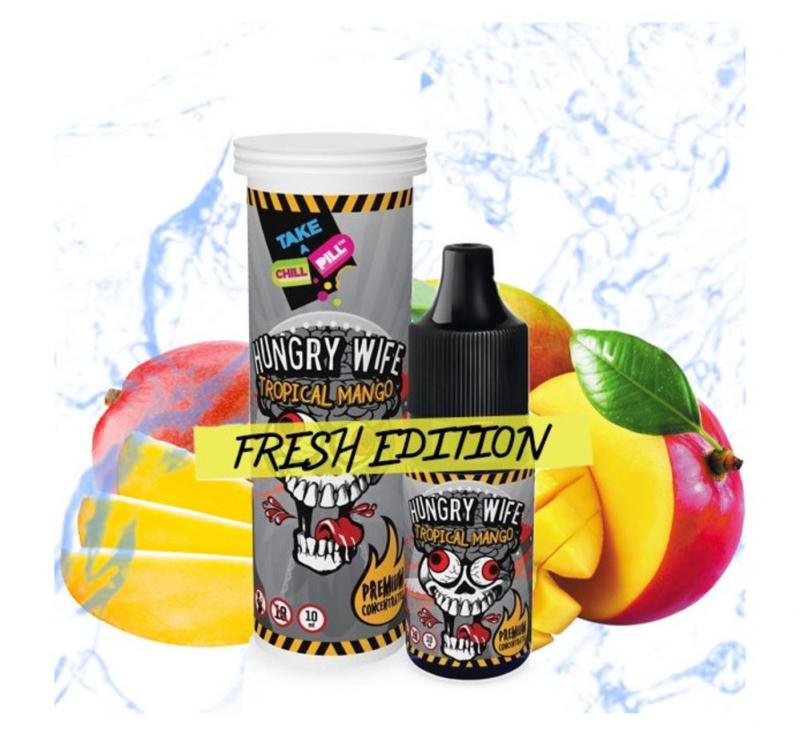 ( 554.-)  Chill Pill Hungry Wife - Tropical Mango - Fresh 10ml