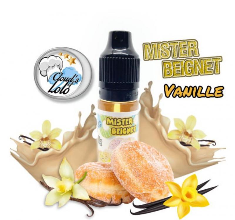 ( 603.-) Cloud's of Lolo - Mister Beignet Vanille  10ml    ( 2025-ben lejárt, szavatossággal-50% kedvezménnyel )