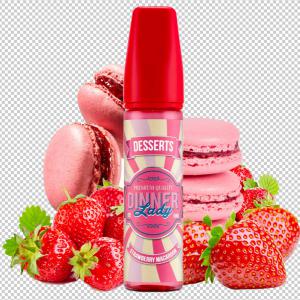 ( 1070.-)  Dinner Lady-Strawberry Macaroon  30ml