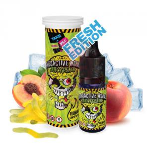 ( 525.-)  Chill Pill Radioactive Worms - Juicy Peach - Fresh   10ml