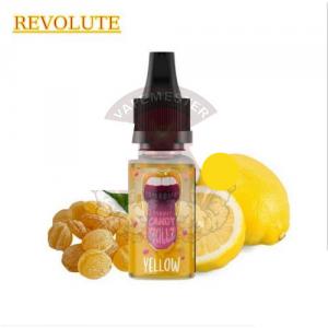 ( 840.-)  Revolute Vape or DIY -Candy Skillz Yellow  10ml