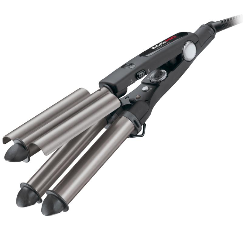 BaByliss PRO Titán-Turmalin bevonatú tripla hajsütővas
