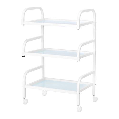 Eszköztároló kocsi üvegpolcokkal