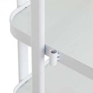 4 üvegpolcos eszköztartó állvány, lámpatartóval