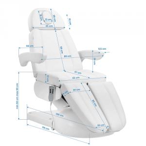 Azzurro Lux elektromos pedikűr szék 3motoros FEHÉR