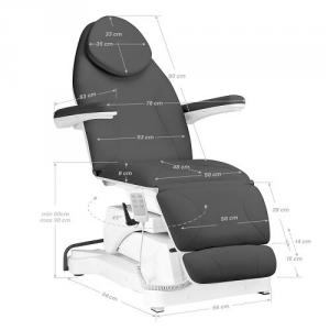 Kozmetikai ágy 3 motoros Sillon SZÜRKE