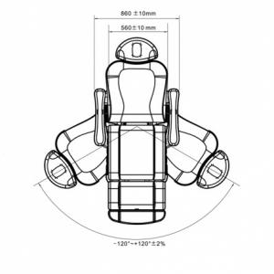 Medical Plus 4 motoros kezelőágy