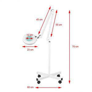 Nagyítós lámpa fényerősség szabályzóval LED + talp