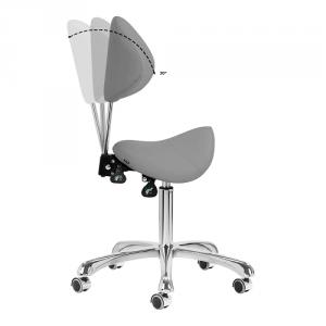 Nyeregszék állítható ülés-és háttámla dőléssel SZÜRKE