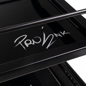 Tetováló eszköztartó üvegpolcokkal, kihúzható polccal