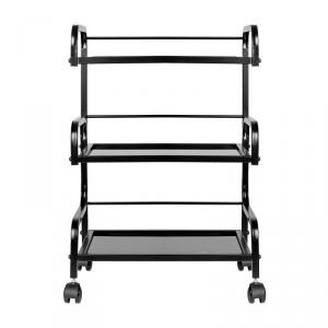 Tetováló kocsi üvegpolccal nagyítós lámpa tartóval