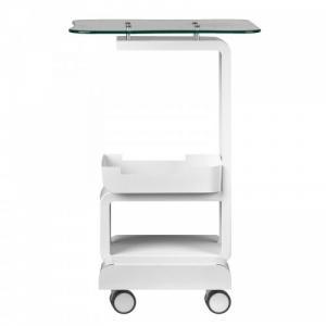 Üveglapos eszköztartó állvány