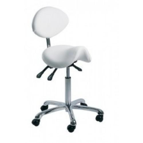 Forgó ülőke háttámlával nyerges üléssel