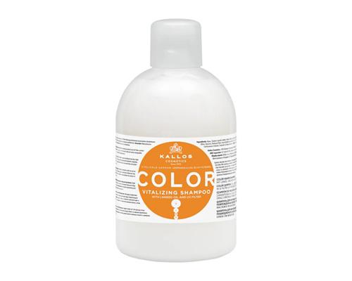 Kallos KJMN Color Sampon Lenmagolajjal és UV filterrel 1000ml