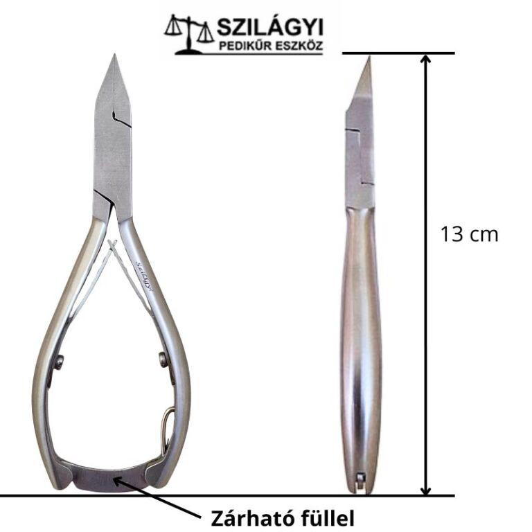 Körömcsípo egyenes 13 cm, Zárható, 2 laprugó rozsdamentes RM375