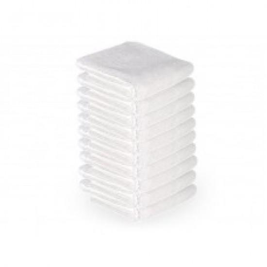 Mikroszálas törölköző 73x40 cm 10 db/csomag FEHÉR