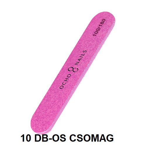 Mini fa körömreszelő csomag 100/180 Ocho Nails (10db)