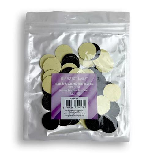 Pedikűrös Csiszolókorong 20mm 50db - #120 Perfect Nails