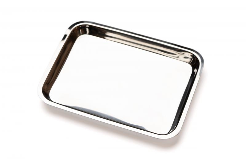 Rozsdamentes acél eszköztartó tálca (kicsi) 20 cm x 15 cm