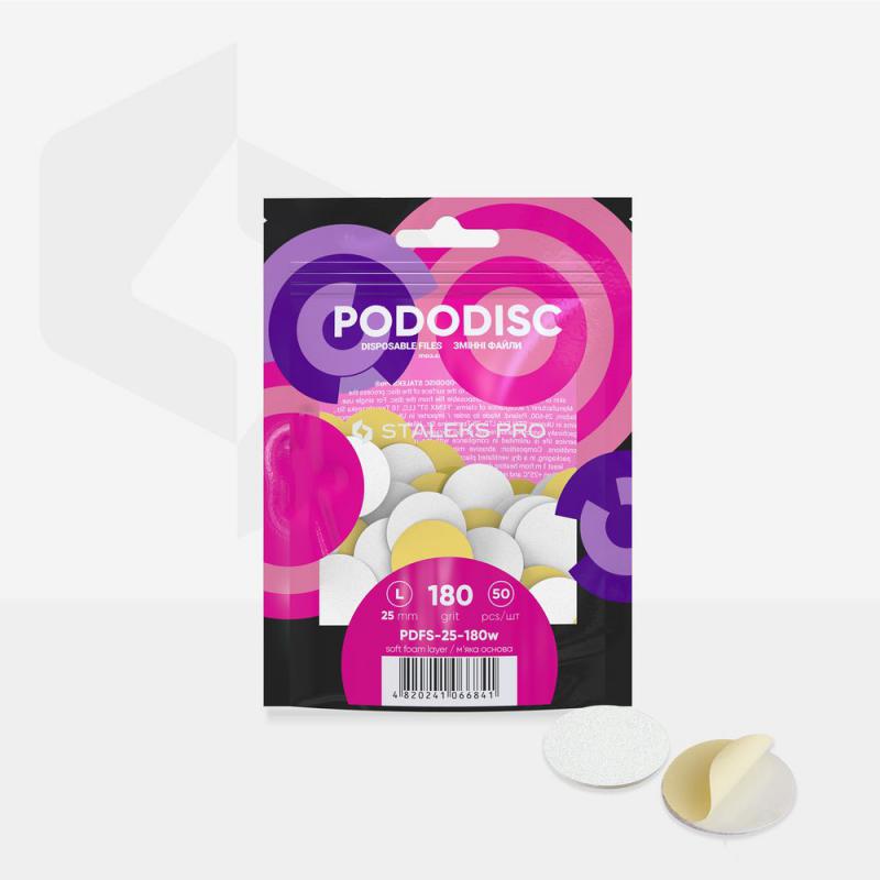 Staleks Pododisc LÁGYÍTOTT csiszolókorong 25MM #180-as erősség 50db/csomag