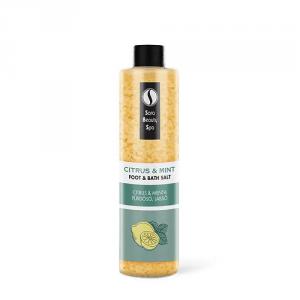 Frissítő fürdősó és lábáztató só - Citrus és Menta 330g