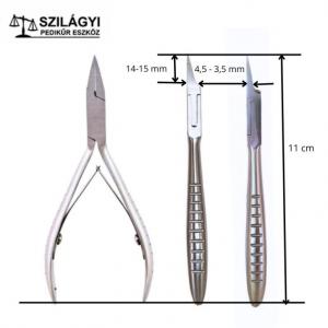 Körömcsípő egyenes 11 cm keskeny fejjel RM305