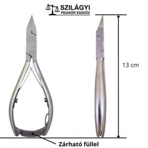 Körömcsípo egyenes 13 cm, Zárható, 2 laprugó rozsdamentes RM375