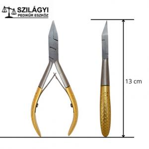 Körömcsípõ egyenes 13cm arany RM37