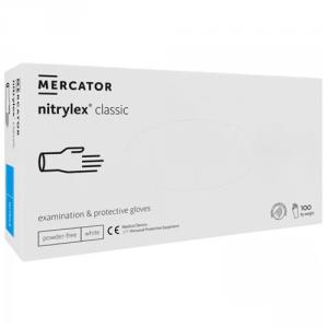 Mercator Nitrylex Classic nitril kesztyű FEHÉR, 100db Többfajta méretben