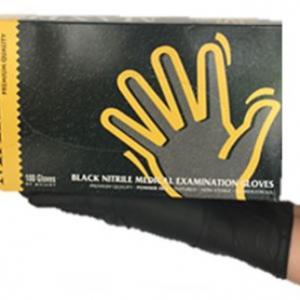 Nitril kesztyű MAXTER 5,5 gr VASTAG púdermentes FEKETE TÖBBFAJTA MÉRET