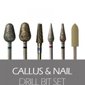 Pedi Planet Callus & Nail fréz készlet 6db-os