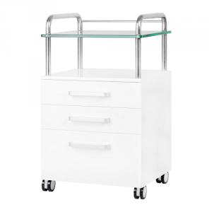 Pedikűrös kocsi 2 polcos + 3 fiókos