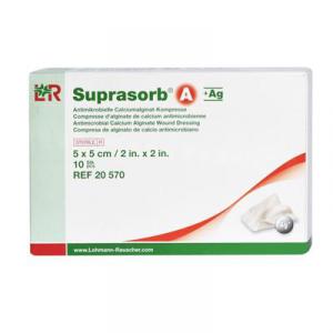 Suprasorb A+AG ezüsttartalmú alginát kötszer steril 5x5cm 1DB