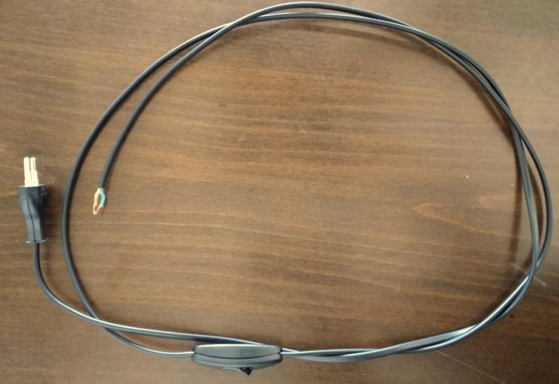 120/80 kapcsolós vezeték fekete