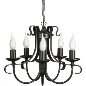 Szarvasi csillár Aquincum 5 ágú fekete