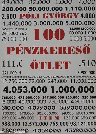 100 pénzkereső ötlet