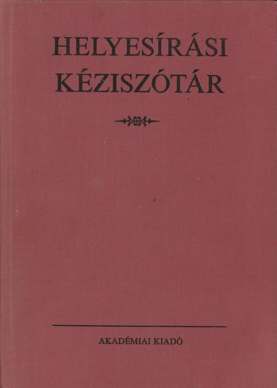 Helyesírási kéziszótár