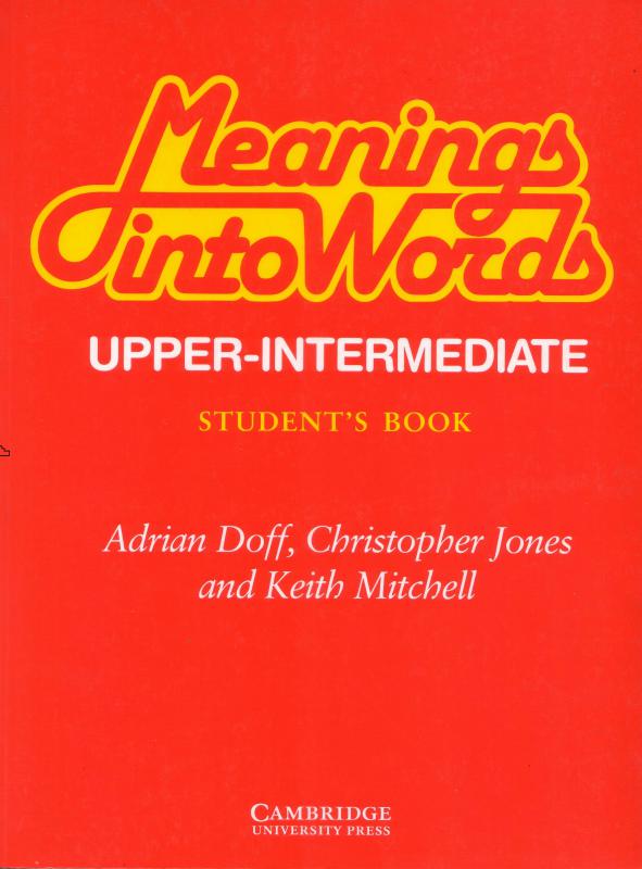 Meanings into Words Upper-Intermediate student's book
