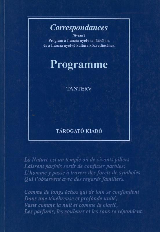 Programme Tanterv: Francia nyelvi középhaladó program tanári segédeszköze