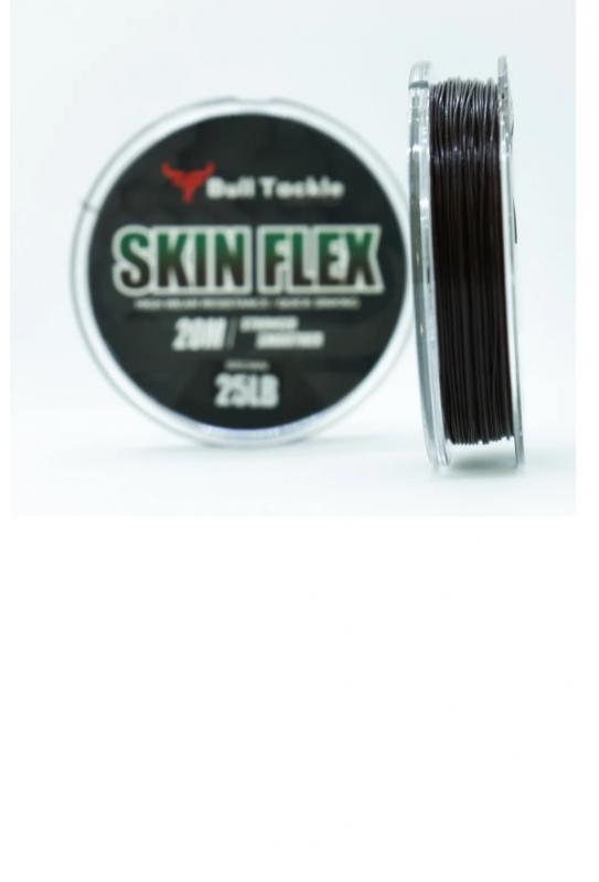 Bull Tackle - Skin Flex bevonatos előke zsinór 20 M Barna