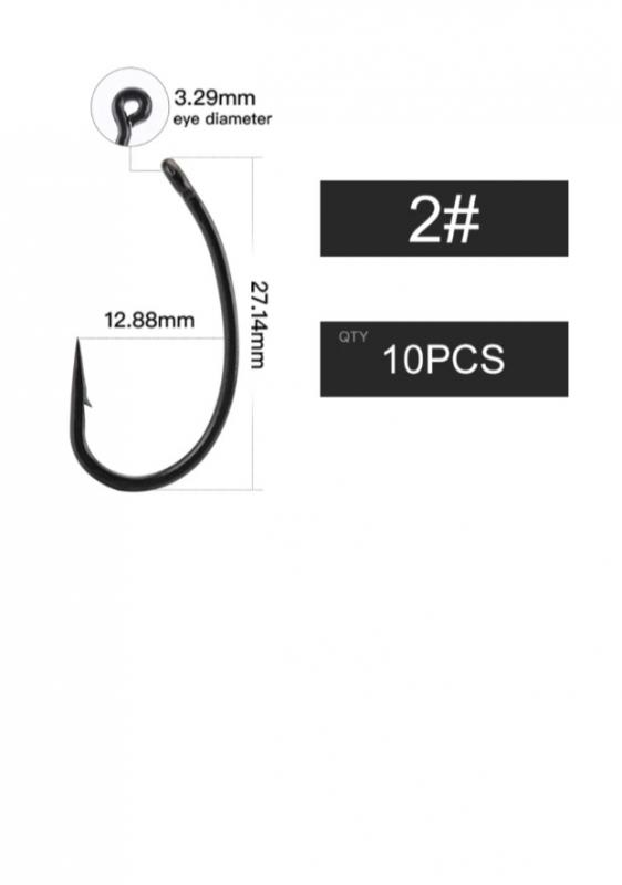 Carp King-Curved Shank horog 2 méret