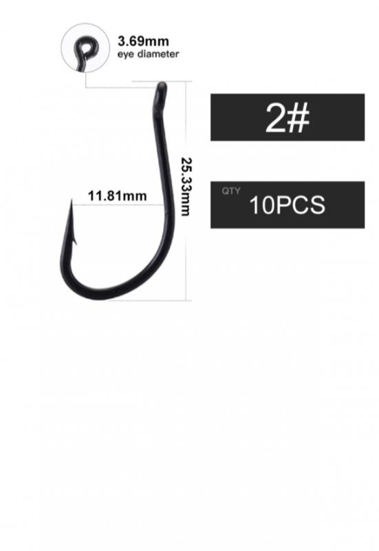 Carp King-Edyes Stiff Rig horog 6 méret