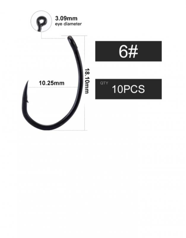 Carp King-Krank horog 6 méret